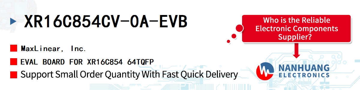 XR16C854CV-0A-EVB Maxlinear EVAL BOARD FOR XR16C854 64TQFP